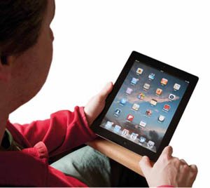 hold ipad